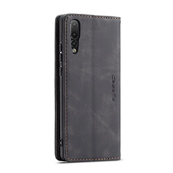 Avis Wewoo Housse Coque CaseMe-013 en cuir à rabat horizontal multifonctionnel avec fente pour carte et support Huawei P20 noir