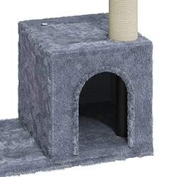 Acheter vidaXL Arbre à chat avec griffoirs en sisal Gris clair 70 cm