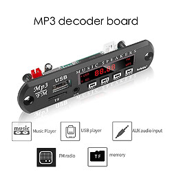 Universal Board de décodeur MP3 6V 9V 12V USB, module radio FM AUX 3,5 mm TF - Kit audio automobile pas cher