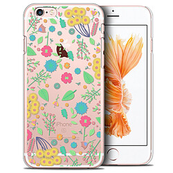 Caseink Coque Housse Etui Apple iPhone 6/6s Plus (5.5) [Crystal HD Collection Spring Design Flowers - Rigide - Ultra Fin - Imprimé en France]