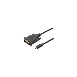 DIGITUS Câble adaptateur USB Type-C, Type-C - DVI, 2,0m ()