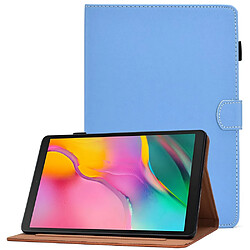 Etui en PU fermoir magnétique avec support et porte-cartes pour votre Samsung Galaxy Tab A 10.1 (2019) T510/T515 - bleu