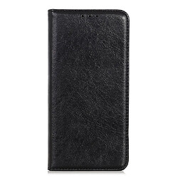 Etui en PU texture crazy horse, absorption magnétique avec support, noir pour votre Oppo K9 Pro