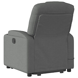 Acheter Maison Chic Fauteuil Relax pour salon, Fauteuil de massage inclinable Gris foncé Tissu -GKD70802