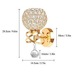 Avis Stoex Moderne Lampes Murales en Cristal Style Pendentif en Cristal Lampe Mur Lumière pour Salon Chambre Living Wall Doré