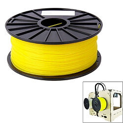 Wewoo Filaments d'imprimante de série de jaune couleur de l'ABS 1,75 millimètre 3D, environ 395m 