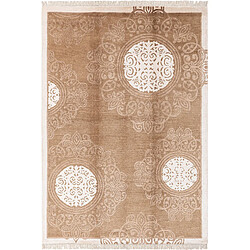 Vidal Tapis de laine 246x175 brun Darya