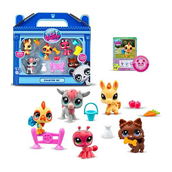 BANDAI - Littlest Pet Shop - Collector Set Theme de la ferme - 5 animaux et accessoires - BF00510