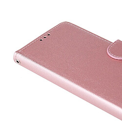 Etui en PU avec lanière or rose pour votre Samsung Galaxy A71