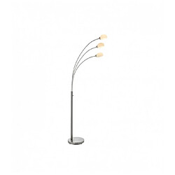 Endon Lampadaire Jaspa Acier nickel satiné