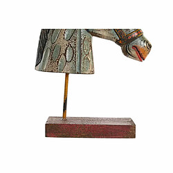 Figurine Décorative DKD Home Decor Cheval Fer Bois de manguier (24 x 12 x 35 cm)