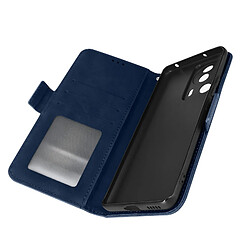 Avizar Étui Folio pour Xiaomi 13 Lite porte-cartes amovible languette magnétique Bleu