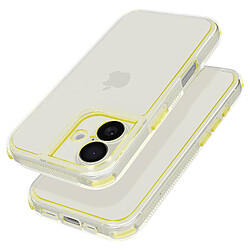 Avizar Coque pour iPhone 16 Coins Antichoc Bumper Jaune