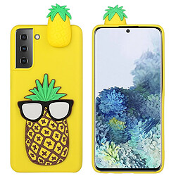 Coque en TPU antichoc, décoration de figurines 3D ananas pour votre Samsung Galaxy S22 Plus 5G