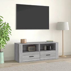 Maison Chic Meuble TV scandinave gris - Banc TV pour salon Sonoma 100x35x40 cm Bois d'ingénierie -MN96903