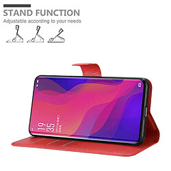 Cadorabo Coque Oppo FIND X Etui en Rouge