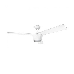 Leds C4 Plafonnier ventilateur Ceos 1 ampoule Acier blanc