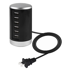 Wewoo XLD4 30W 6-USB Ports Adaptateur secteur pour chargeur USB AC100-240Vconnecteur US Noir