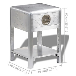 Acheter vidaXL Table de coin avec 1 tiroir vintage Style d'aviation