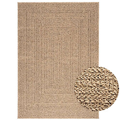 vidaXL Tapis 120x170 cm aspect jute intérieur et extérieur 