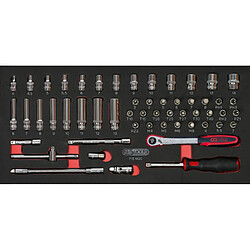 KS TOOLS Composition d'outils 4 tiroirs pour servante, 241 pièces