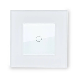 Avis Ledkia Interrupteur Tactile Simple avec Cadre Verre Modern Blanc