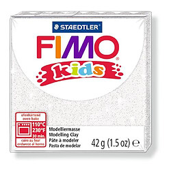 Pâte Fimo Kids 42 g Blanc pailleté 8030.052 - Fimo