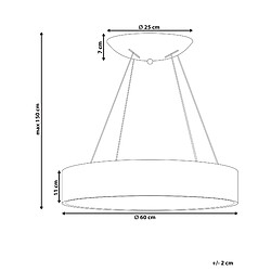 Avis Beliani Lampe suspension LENYA Métal Blanc