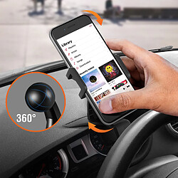 Support Voiture Smartphone Pare-soleil Emplacement Numéro Téléphone LinQ Noir pas cher