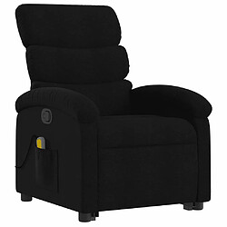 Avis Maison Chic Fauteuil Relax pour salon, Fauteuil de massage inclinable Noir Tissu -GKD39883