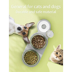 Avis Universal Bol de chat d'animal domestique éleveur automatique chien chat bol de nourriture avec fontaine double bol de boisson levée assiette bol & 124 ; chat alimentation arrosage fournitures