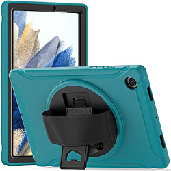 Coque en silicone avec béquille rotative bleu clair pour votre Samsung Galaxy Tab A8 10.5 (2021) X200/X205