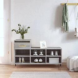 Maison Chic Armoire à Chaussures,Meuble de Rangement à Chaussures Sonoma gris 102x36x60 cm Bois d'ingénierie -MN92927