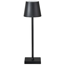 Beliani Lampe à poser en métal sans fil noir BACEIRO