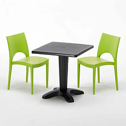 Avis Grand Soleil Table et 2 chaises colorées polypropylen