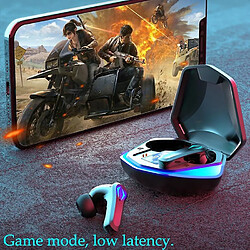 Acheter Universal Casque de jeu TWS-Y03 Bluetooth 5.2 Zero Delay avec boîtier de charge d'affichage numérique LED