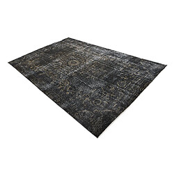 Vidal Tapis de laine 300x201 noir Ultra Vintage