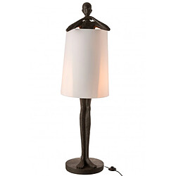 Dansmamaison Lampe Homme Resine Marron/Blanc pas cher