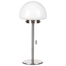 Beliani Lampe à poser argenté MORUGA