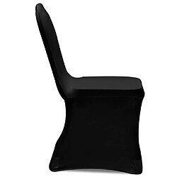 Avis vidaXL Housse de Chaise Extensible - Noir