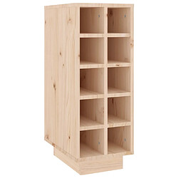 vidaXL Armoire à vin 23x34x61 cm Bois de pin massif