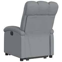 Avis vidaXL Fauteuil inclinable Gris clair Tissu