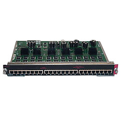 Cisco Linksys Module Rack Cisco 4500 WS-X4424-GB-RJ45 24 Port 10/100/1000 Base-T Multi-speed - Occasion