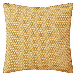 Atmosphera, Createur D'Interieur Coussin en coton à motif Otto - 38 x 38 - Ocre