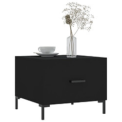 Avis Maison Chic Lot de 2 Tables basses,Table Console pour salon noir 50x50x40 cm bois d'ingénierie -MN39798