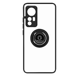 Avizar Coque Xiaomi 12 et 12X Bi-matière Bague Métallique Support Vidéo Noir