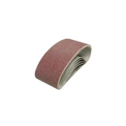 5 bandes abrasives corindon 75 x 457 mm Grains assortis : 40, 60, 2 x 80 et 120 - 760354 - Silverline