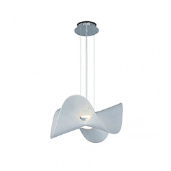 Luminaire Center Suspension Manta Chrome poli 1 ampoule 50cm