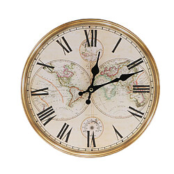 horloge murale vintage rustique shabby chic maison cuisine en bois 30cm décor # 3