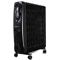 Aigostar Black Forest - Radiateur à bain d’huile 2500W, 13 éléments chauffants. 3 niveaux de puissance et thermostat réglable. Protection contre la surchauffe et les basculements. Design exclusif.